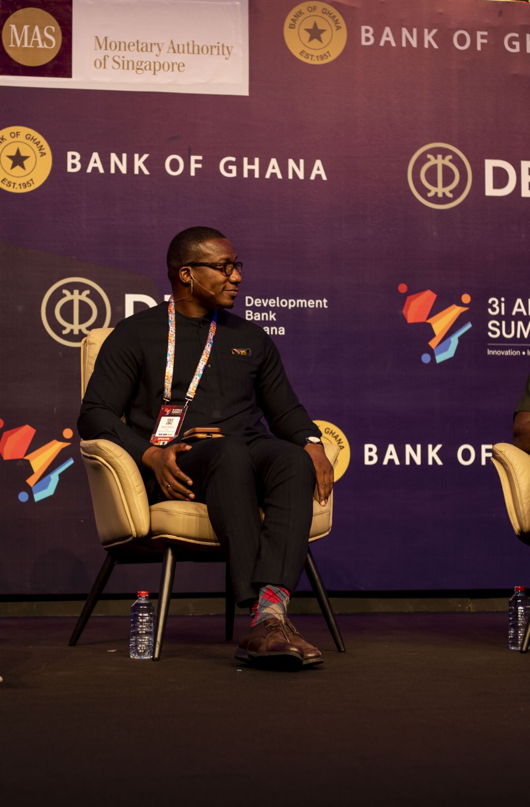 Samuel Amanor speaking on a panel